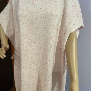 Beautiful Flecked Side Tie Poncho